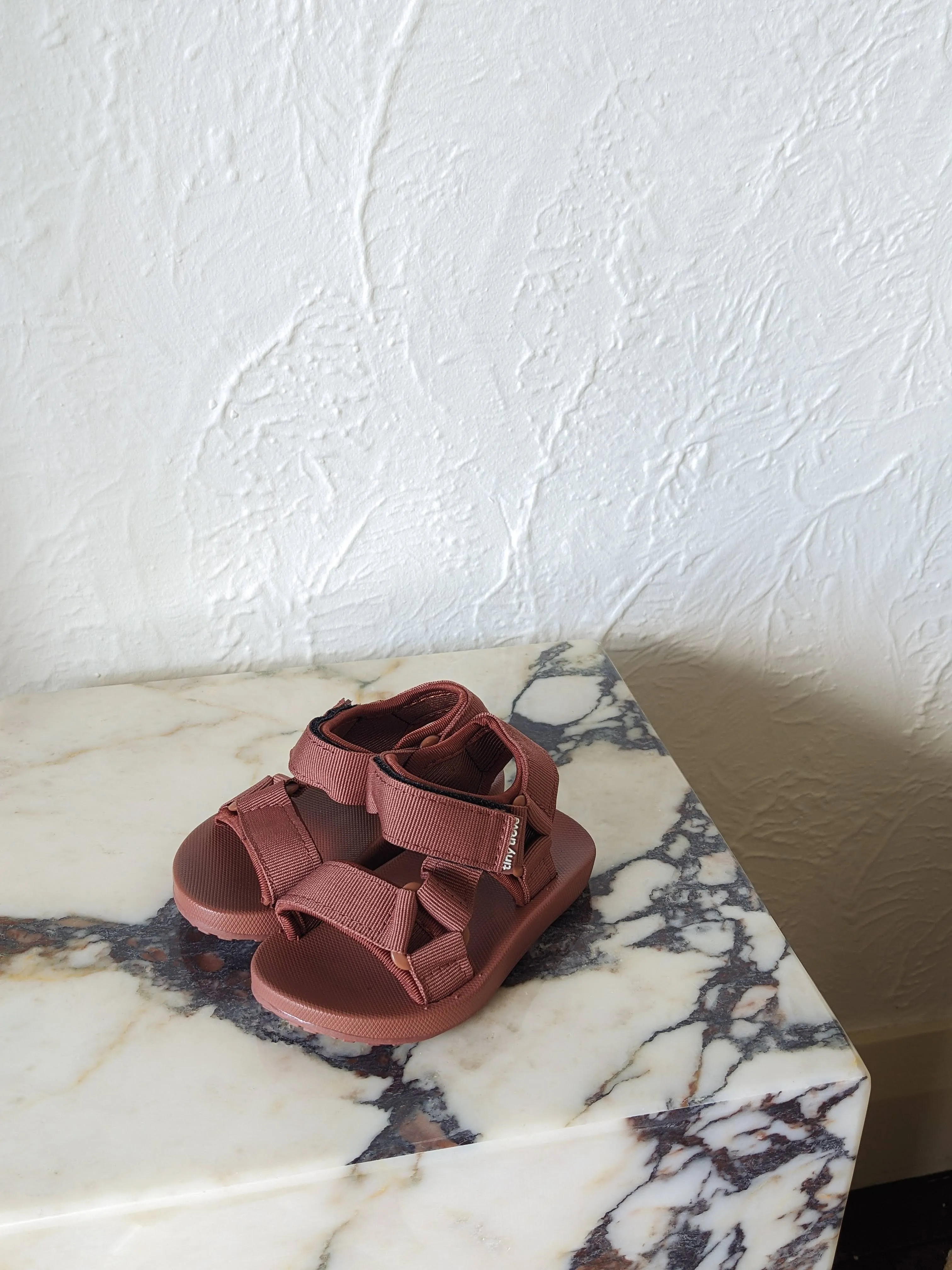 Olympia Velcro Sandals - Brick