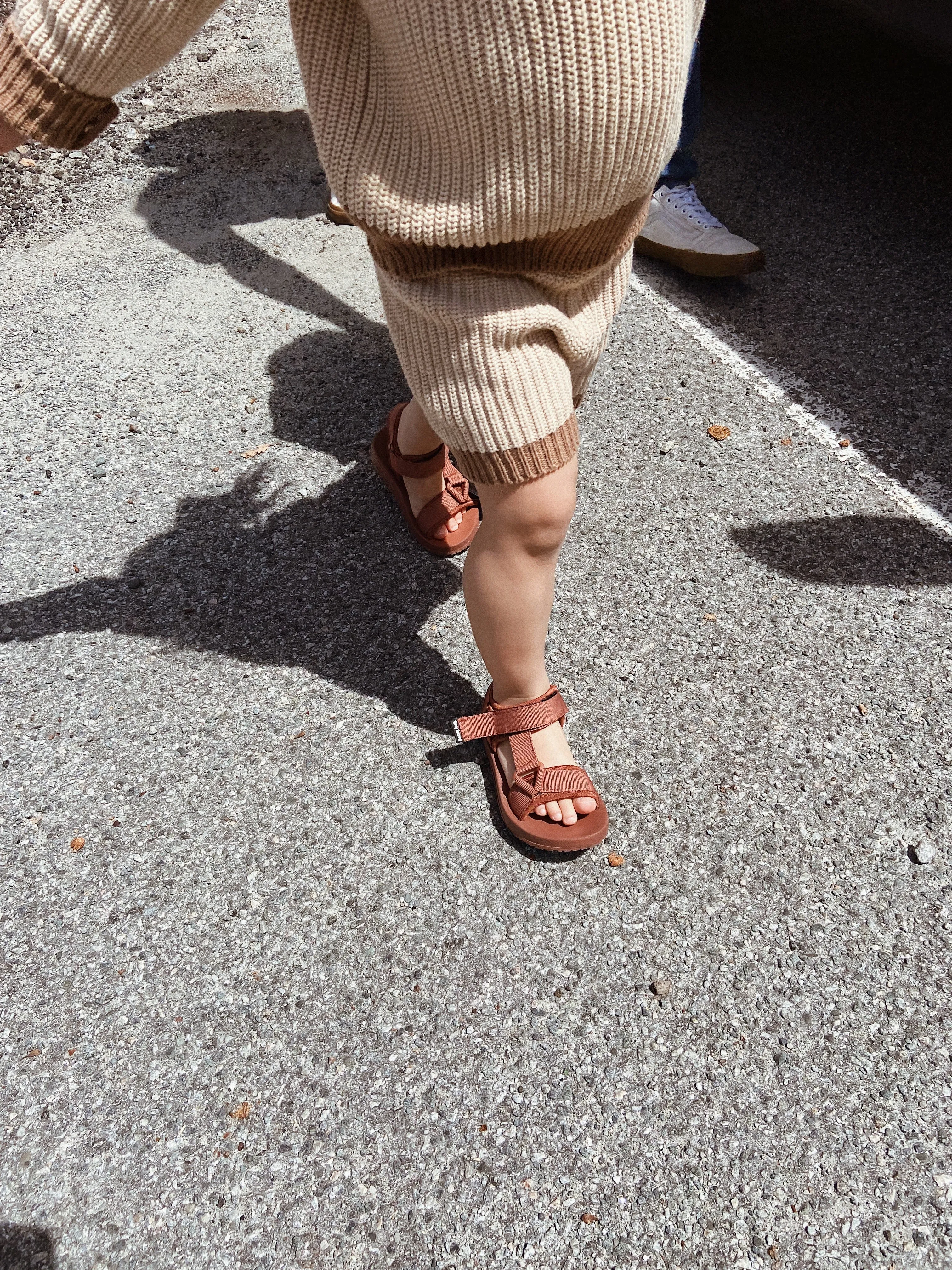 Olympia Velcro Sandals - Brick