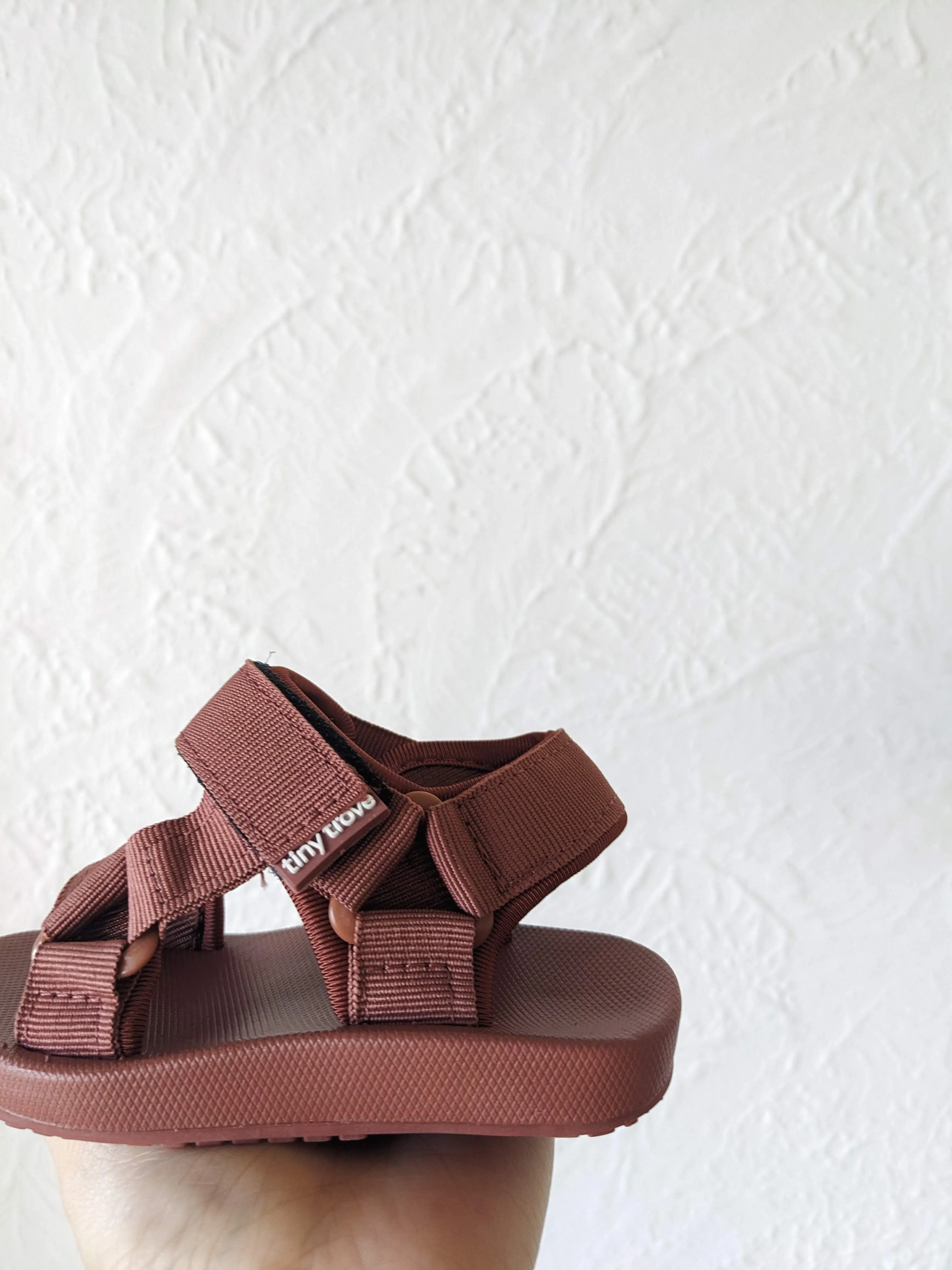 Olympia Velcro Sandals - Brick