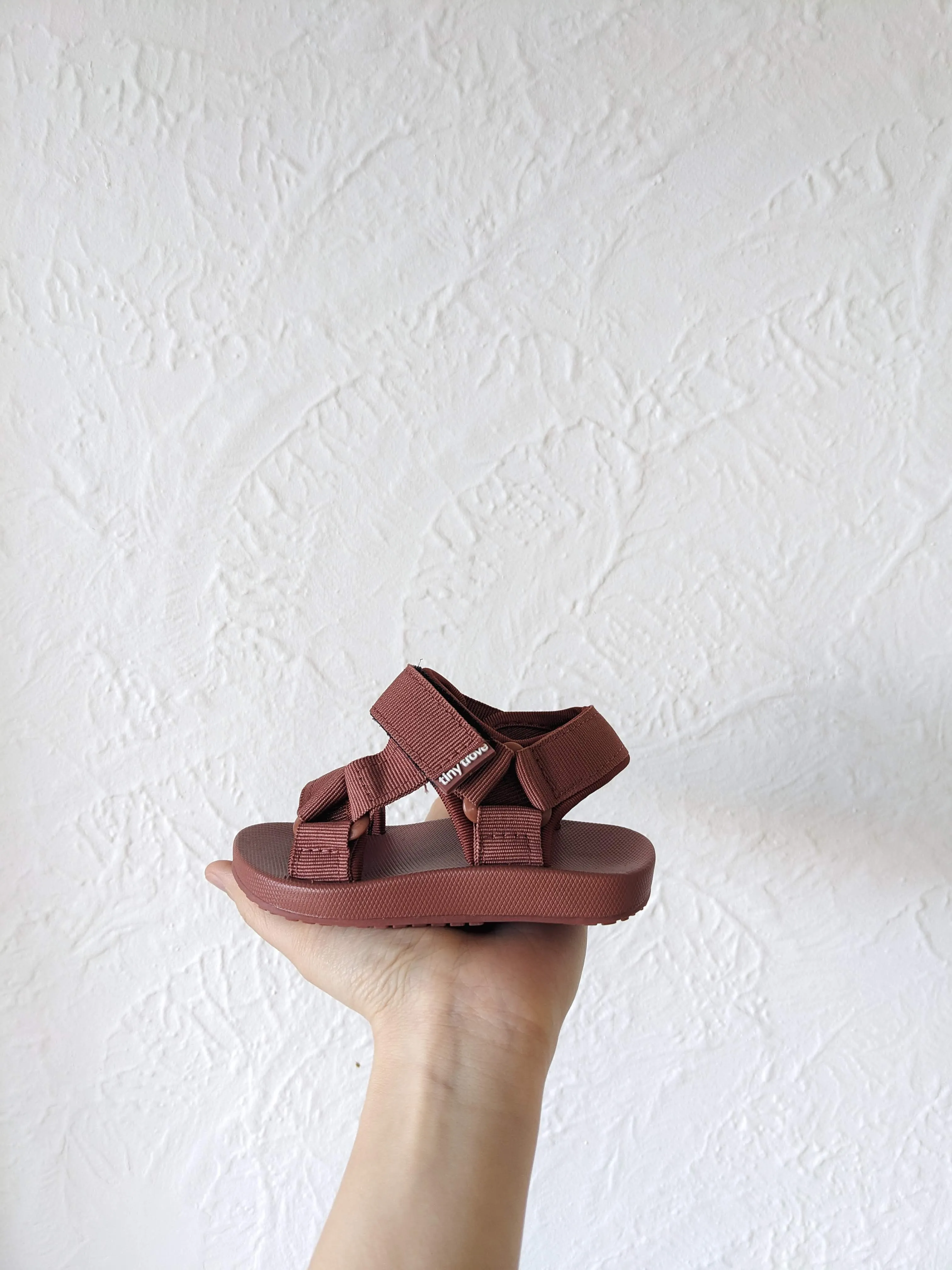 Olympia Velcro Sandals - Brick