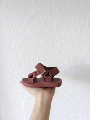 Olympia Velcro Sandals - Brick