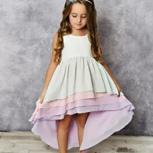 Oopsie Daisy Kid Hi-Lo Frill Tier Ombre Dress