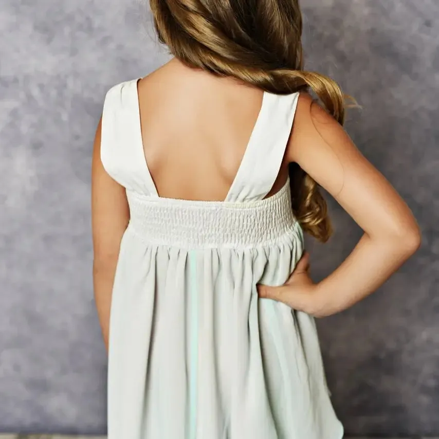 Oopsie Daisy Kid Hi-Lo Frill Tier Ombre Dress