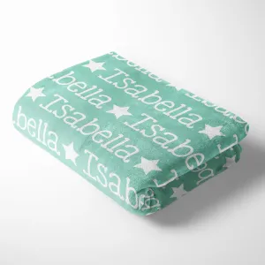 Personalized Kid/Teen Blanket - Name and Star