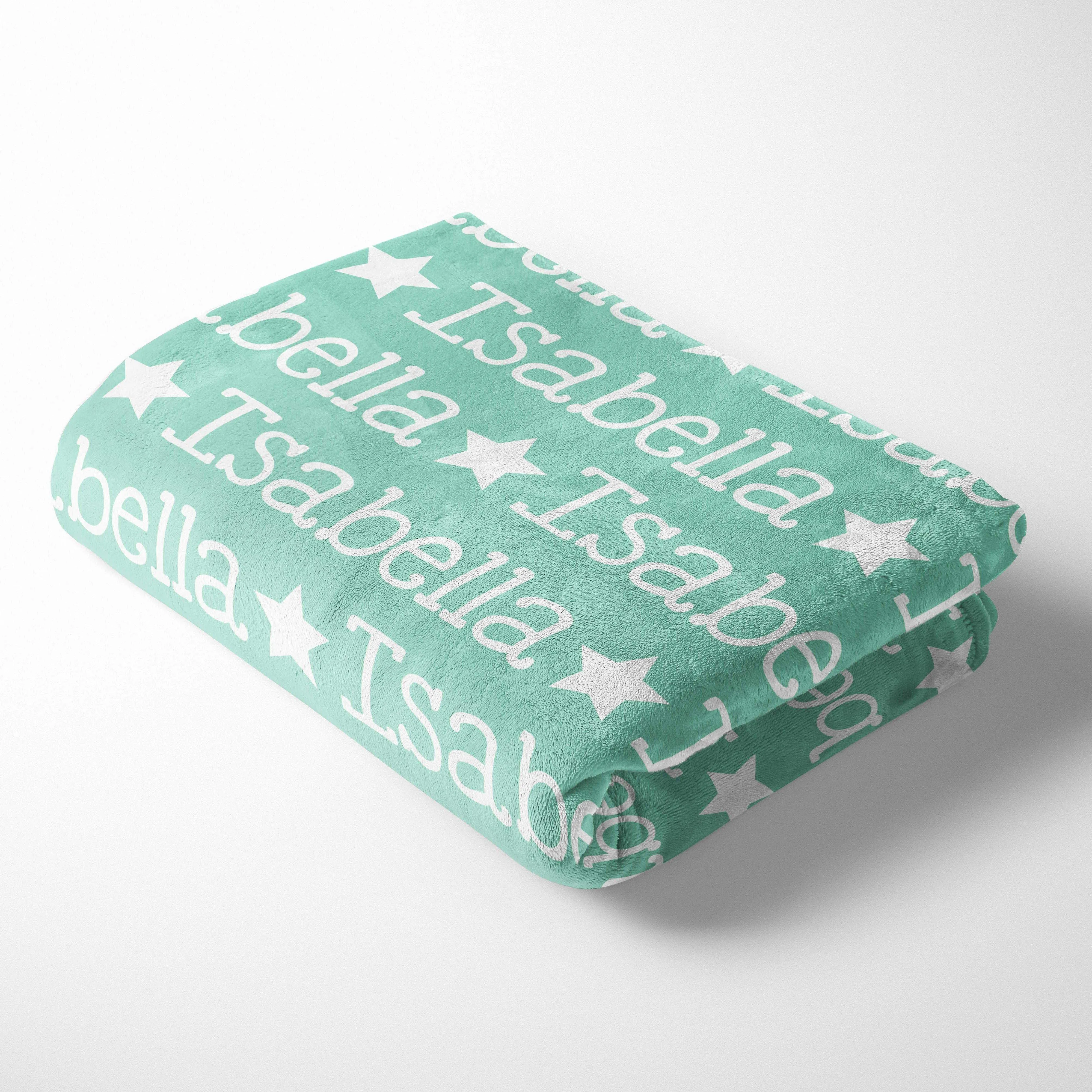 Personalized Kid/Teen Blanket - Name and Star