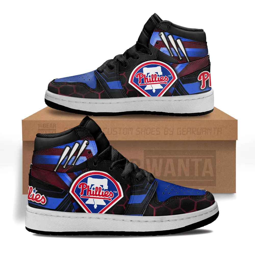 Philadelphia Phillies Kid J1s Sneakers Custom