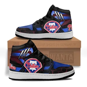 Philadelphia Phillies Kid J1s Sneakers Custom