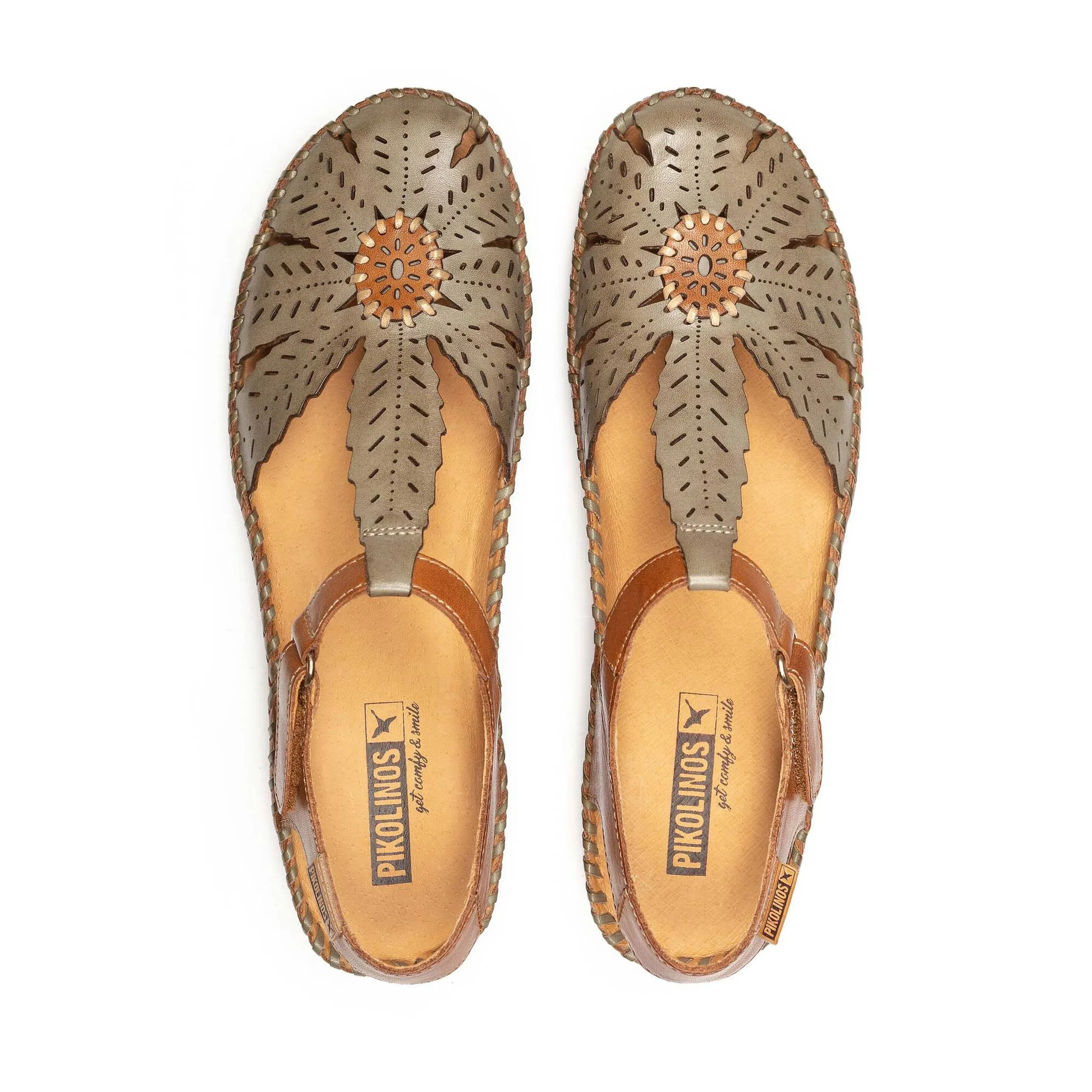 Pikolinos Women's Puerto Vallarta Semi-Open Toe Wedge Sandal - Sage