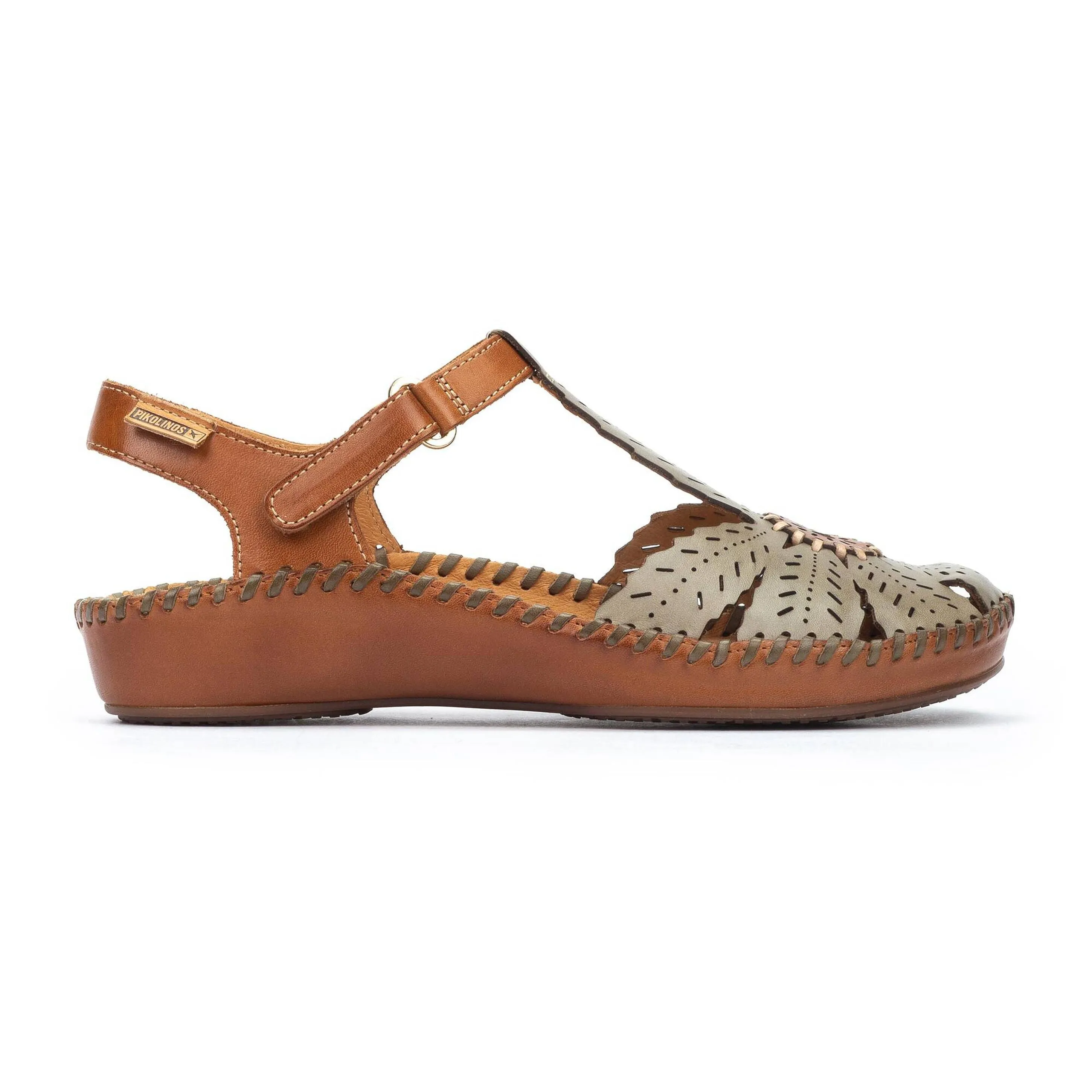 Pikolinos Women's Puerto Vallarta Semi-Open Toe Wedge Sandal - Sage
