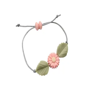 Pink Flower Adjustable Bracelet