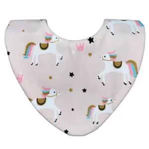 Pink Ponies Waterproof Dribble Bib