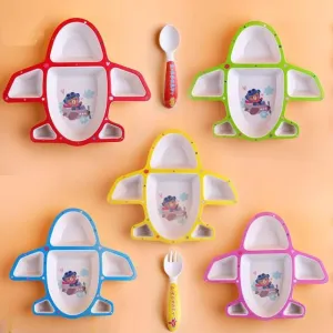 Plane Dinner Plates Children  Tableware  Set 3