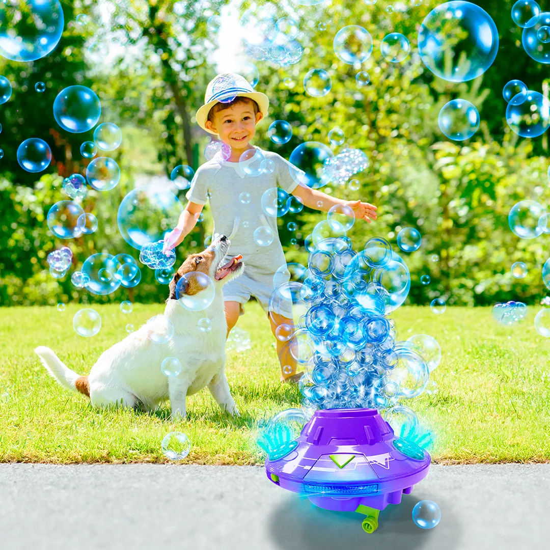 PoppinColorz Galactic Bubble Machine – Spins, Lights, Plays Music
