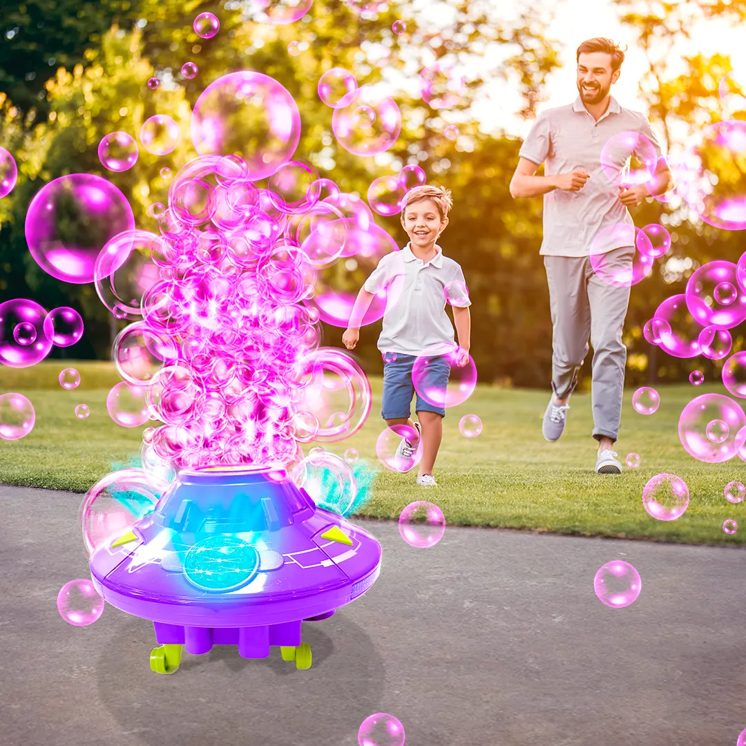 PoppinColorz Galactic Bubble Machine – Spins, Lights, Plays Music
