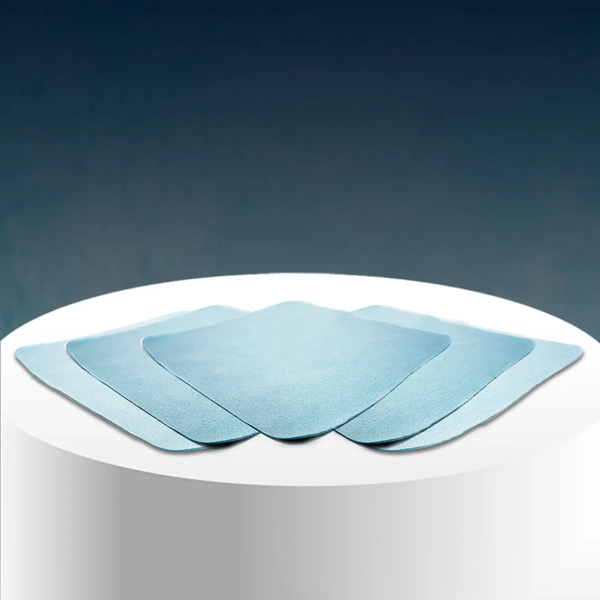 Poshlyf Applicator Cloth Light Blue/Green 10 cm x 10 cm