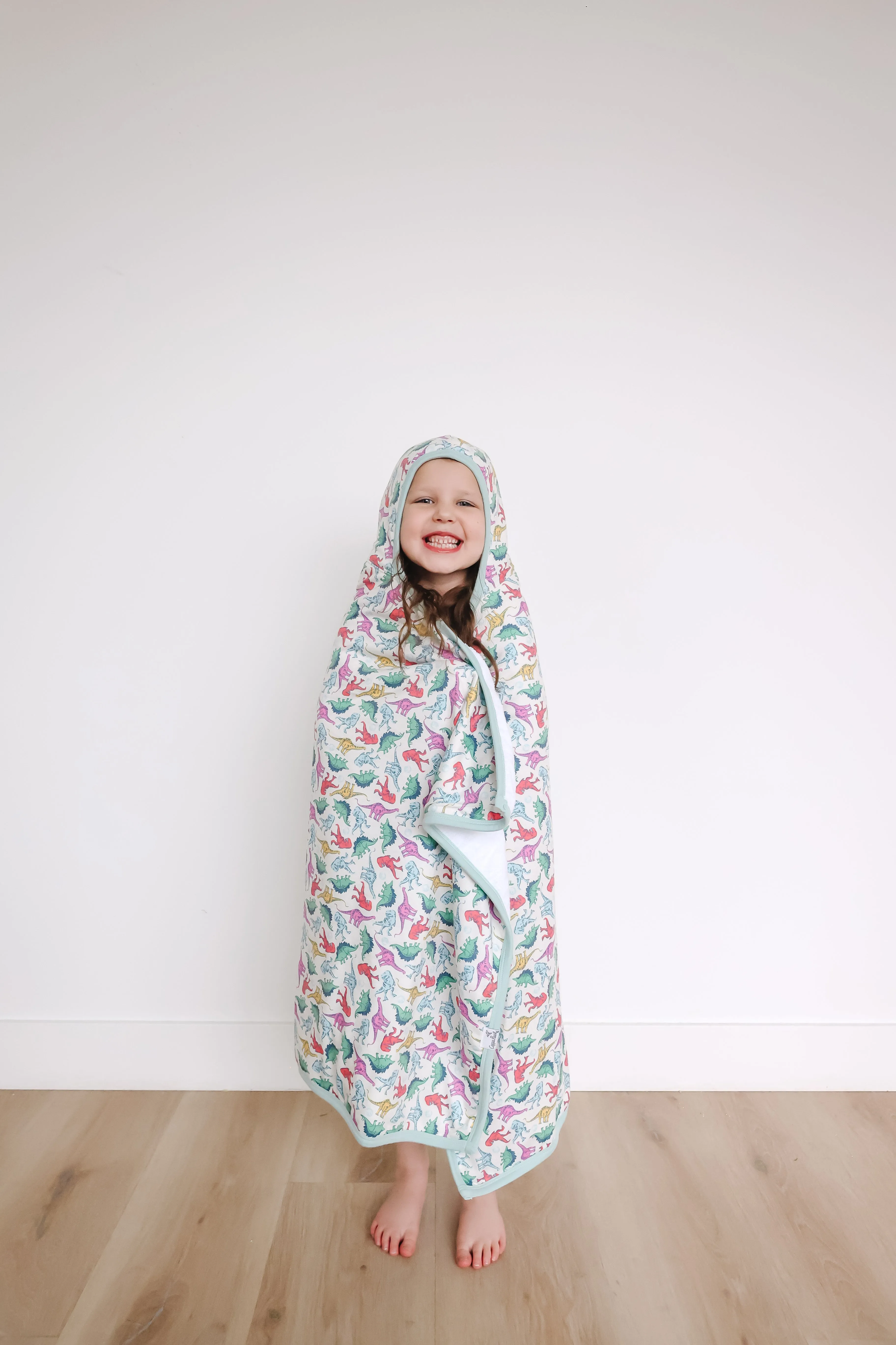 Premium Big Kid Hooded Towel - Dinosaurs of Jurassic Park