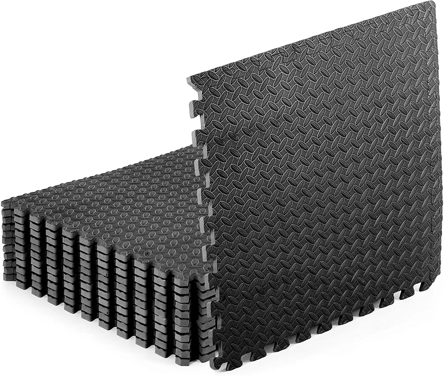 ProsourceFit Puzzle Exercise Mat ½”, EVA Foam Interlocking Tiles Protective Flooring for Gym Equipment and Cushion for Workouts