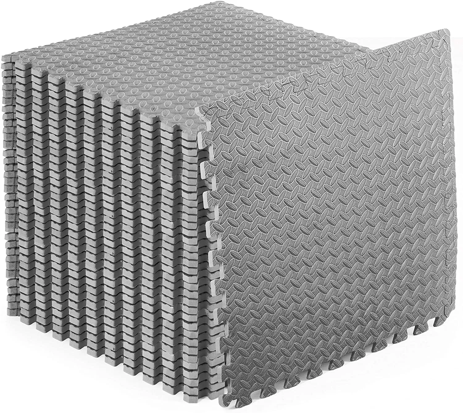ProsourceFit Puzzle Exercise Mat ½”, EVA Foam Interlocking Tiles Protective Flooring for Gym Equipment and Cushion for Workouts