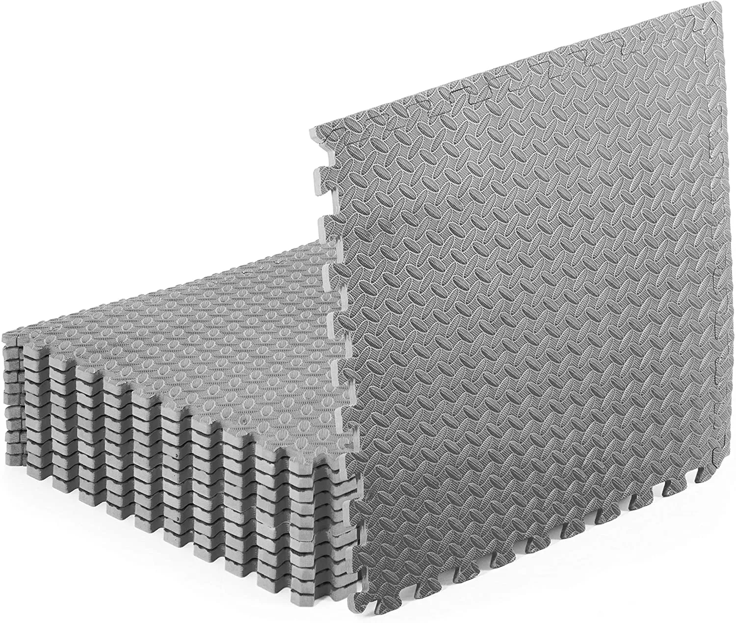 ProsourceFit Puzzle Exercise Mat ½”, EVA Foam Interlocking Tiles Protective Flooring for Gym Equipment and Cushion for Workouts
