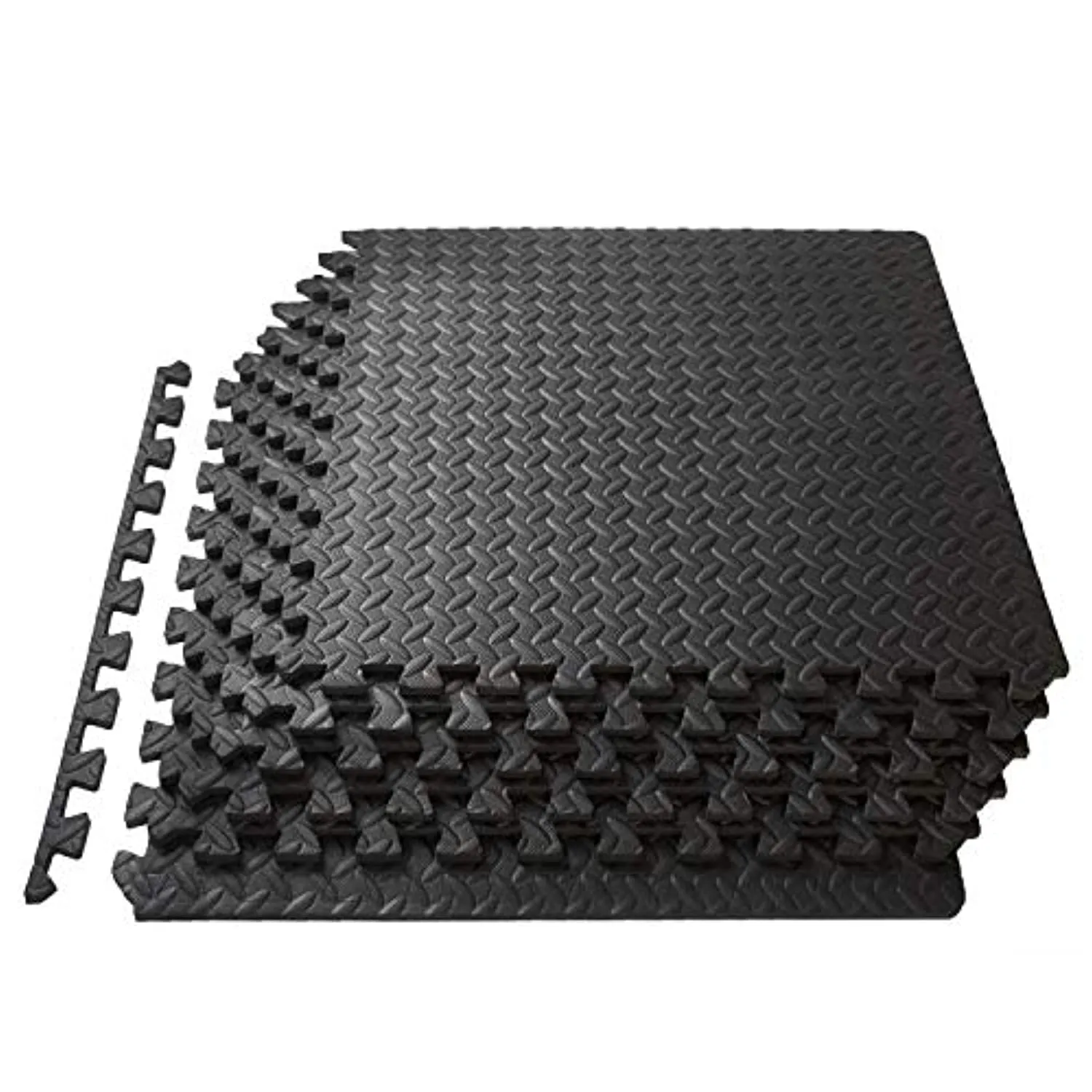 ProsourceFit Puzzle Exercise Mat ½”, EVA Foam Interlocking Tiles Protective Flooring for Gym Equipment and Cushion for Workouts