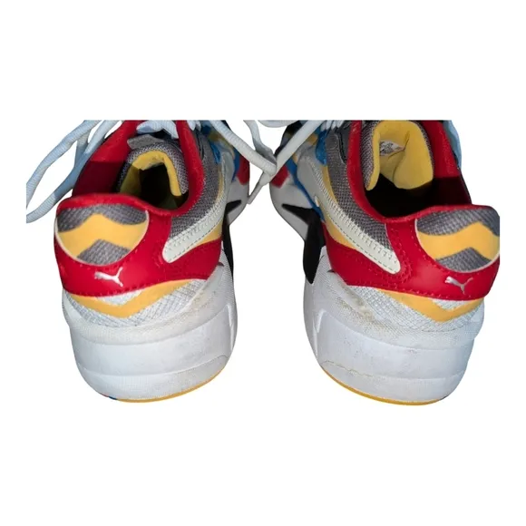 Puma RS-X3 Puzzle Unisex - Size: Men's 7C Women's 8.5C Athleisure Colorful EUC