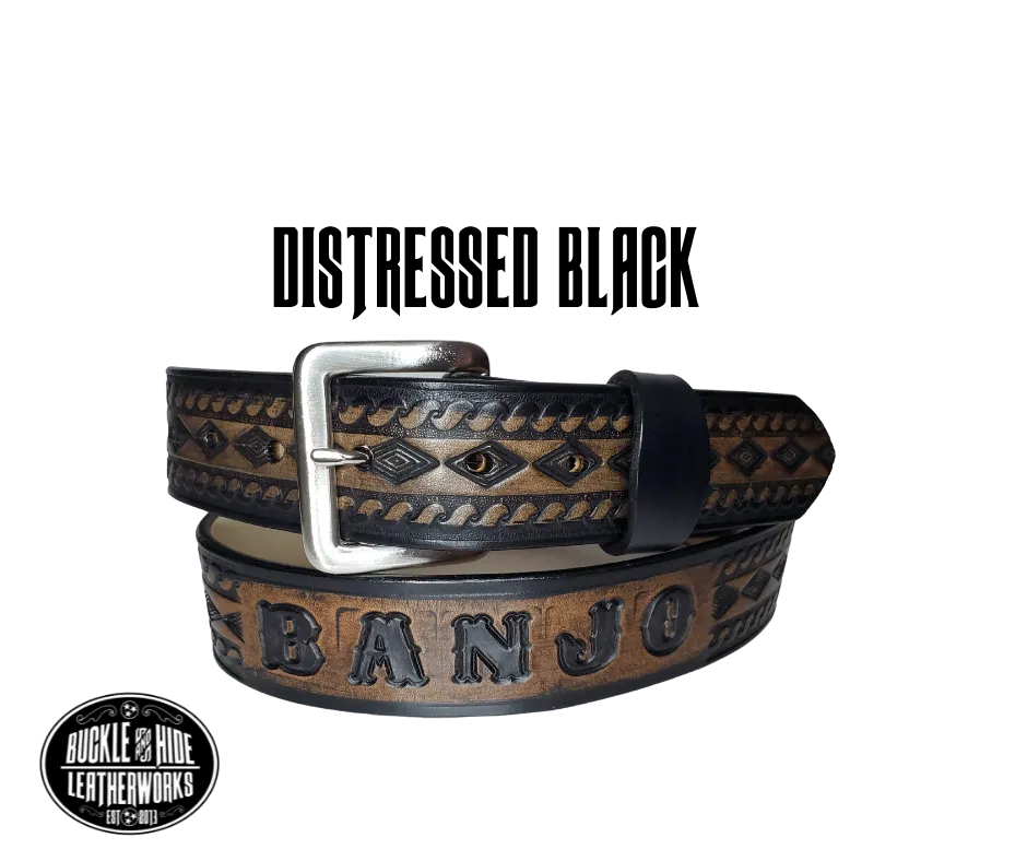 "The BANJO " Leather Belt