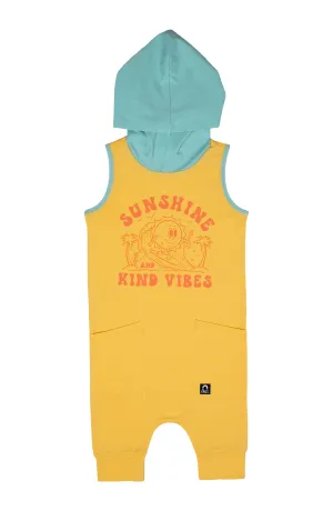 RAGS Tank Hooded Hip Pocket Capri Rag Romper - Sunshine & Kind Vibes