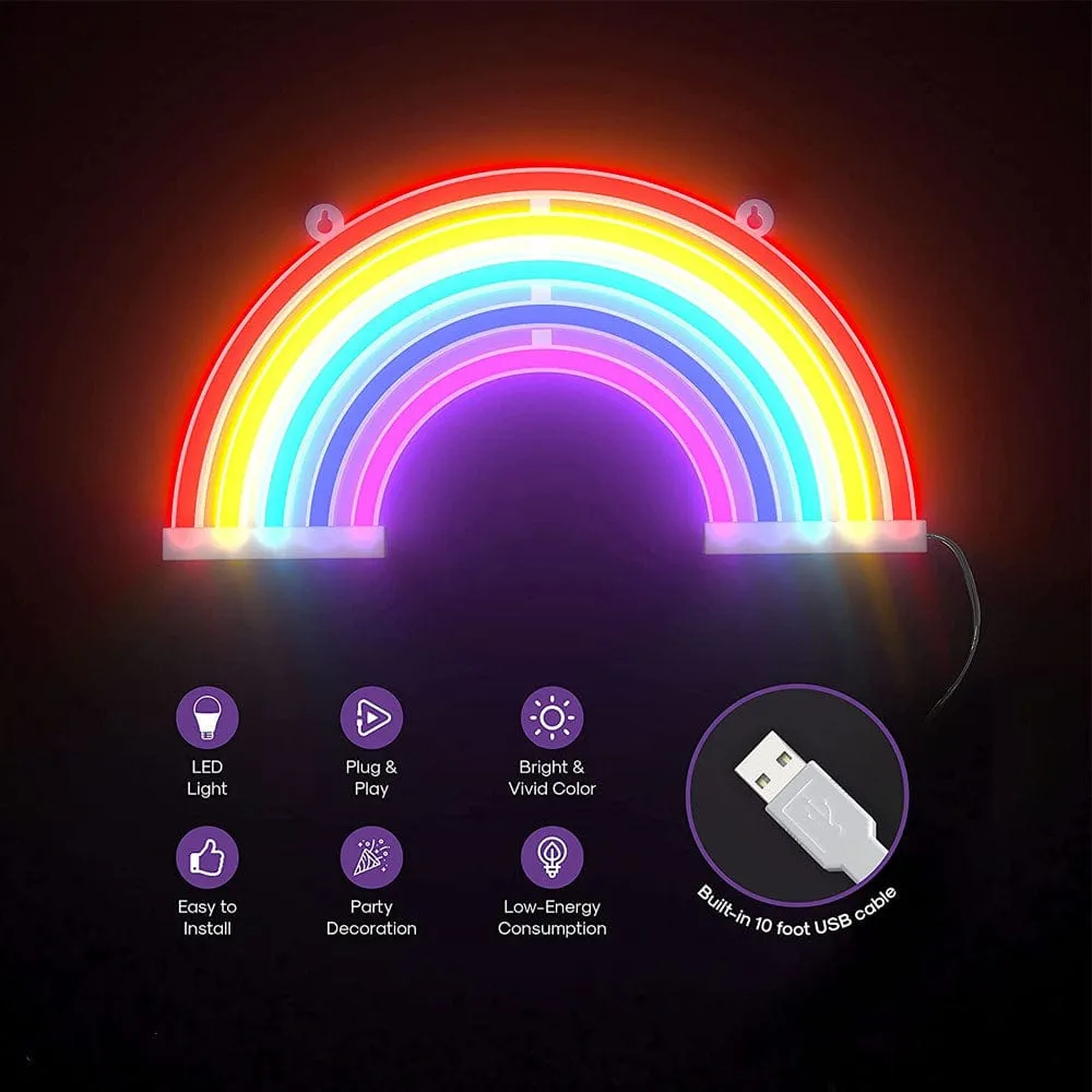Rainbow Neon LED Wall Light