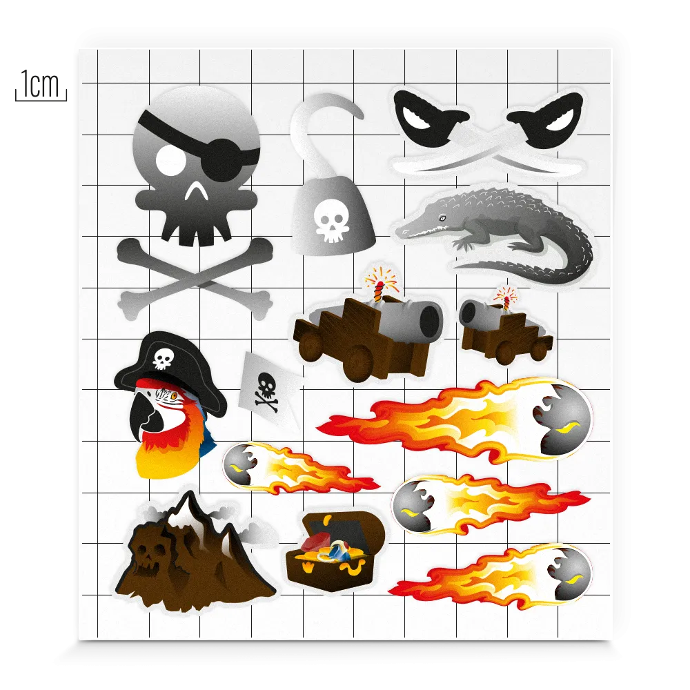 Reflexsticker KID Set: Piraten