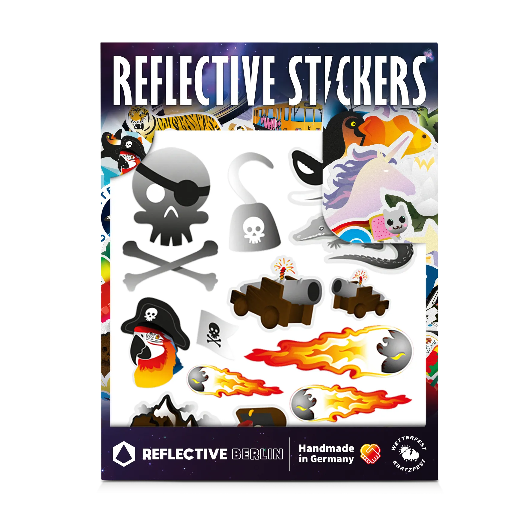 Reflexsticker KID Set: Piraten
