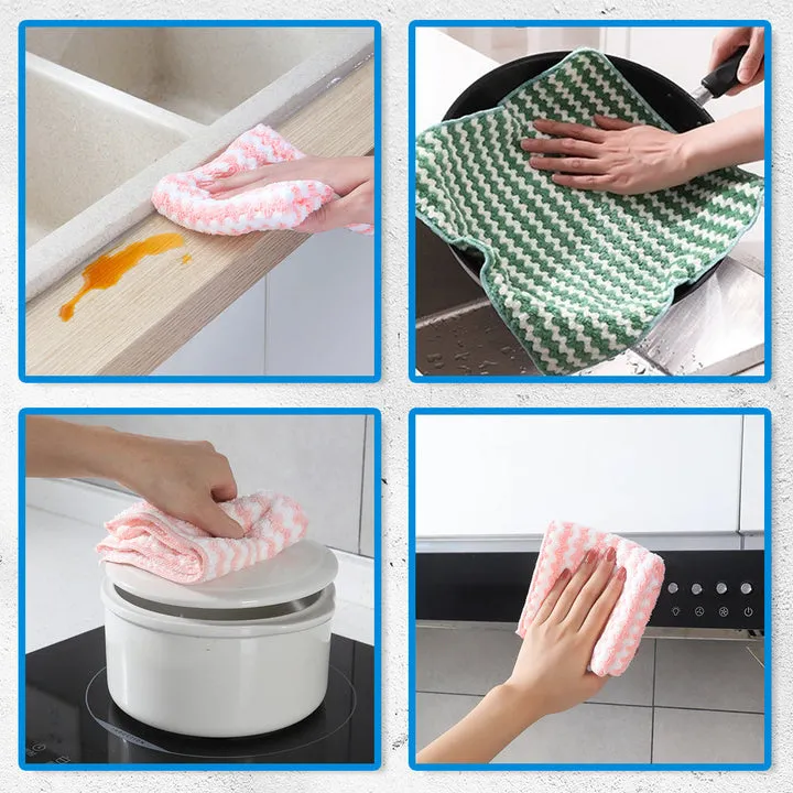 Reusable Scratch-free Microfiber Cleaning Cloth
