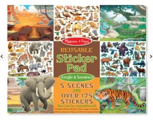 Reusable Sticker Pad Jungle