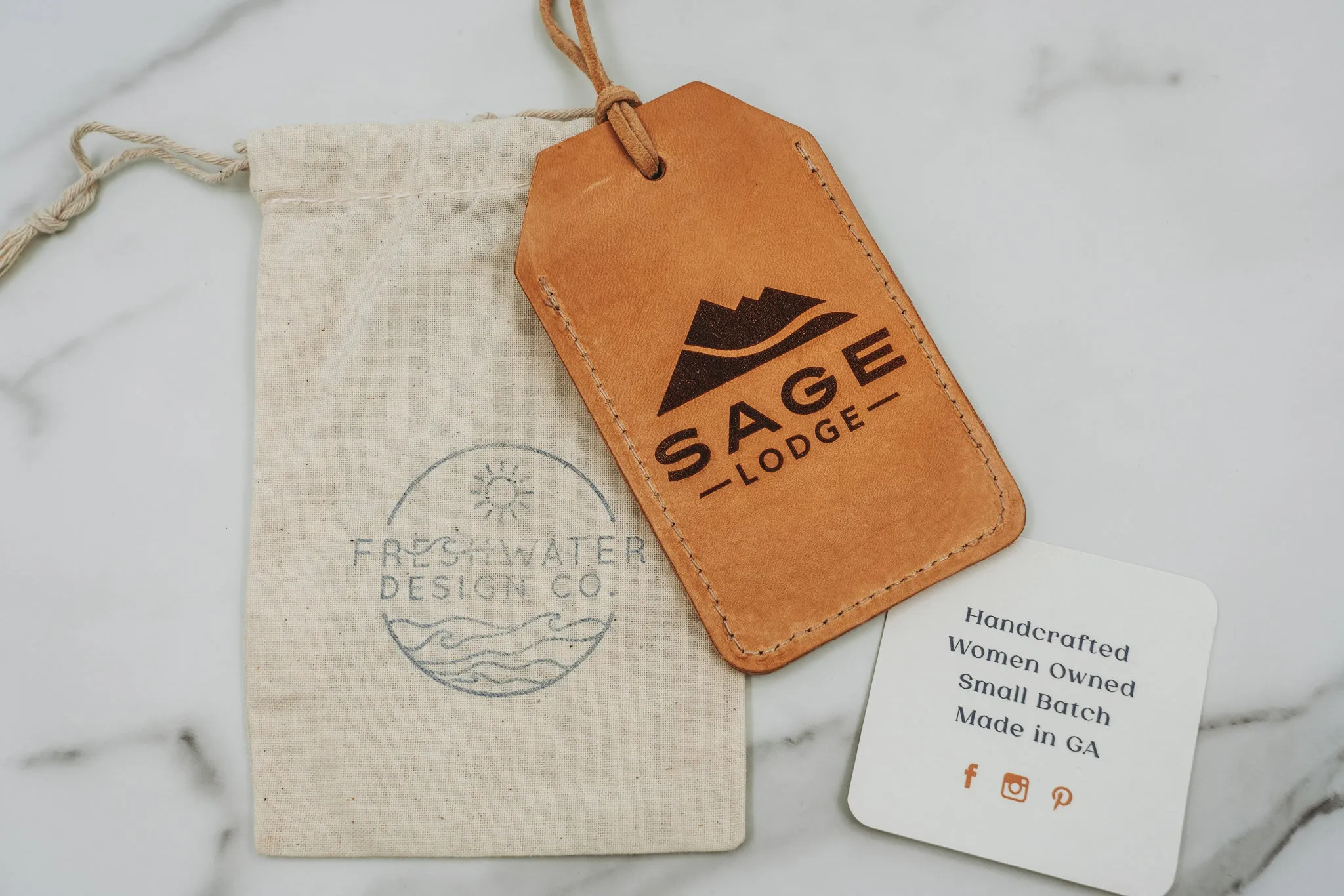 Sage Lodge Luggage Tag