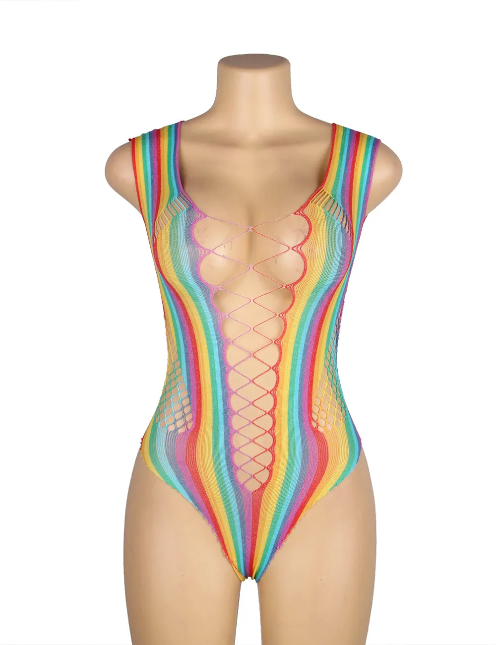 Sexy Egypt Colorful Hollow Out Bodysuit Design Bodystocking