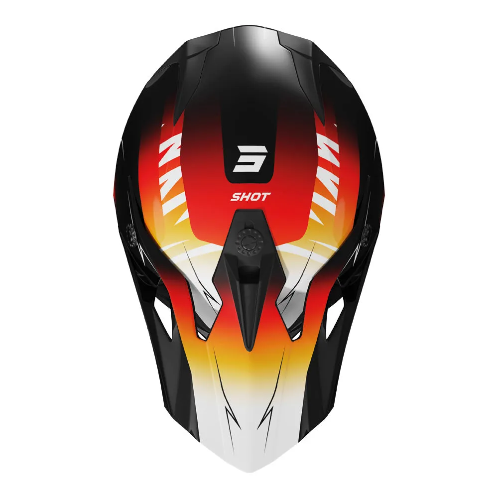 Shot - 2025 Youth Pulse X-Treme Black/Orange Helmet