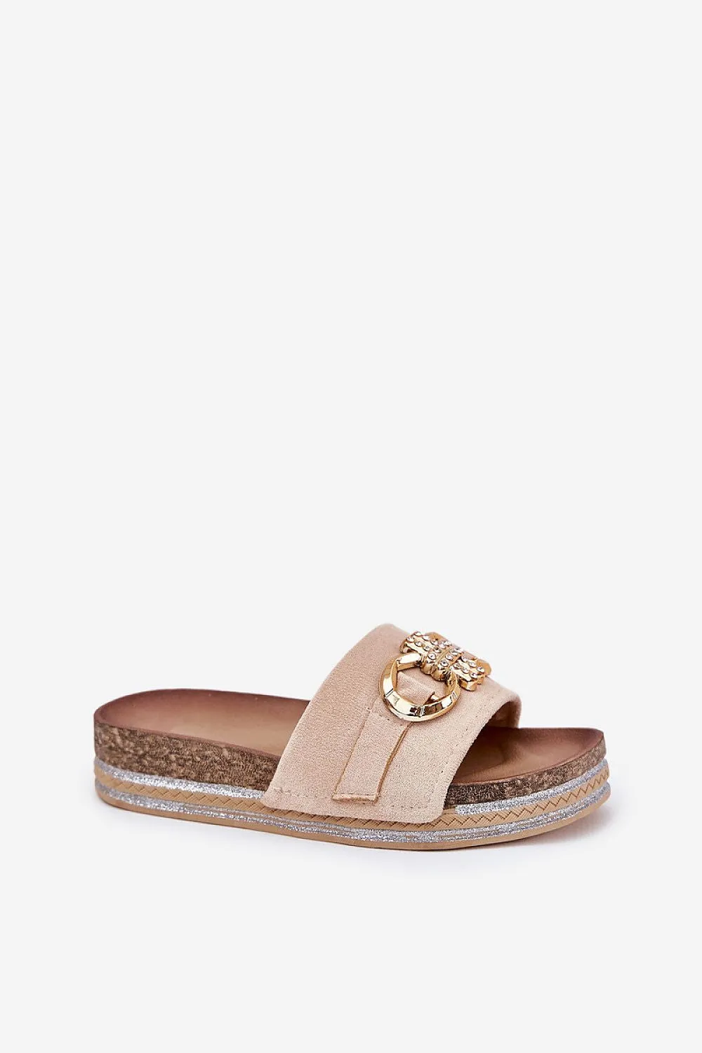 Slippers made of ecological suede