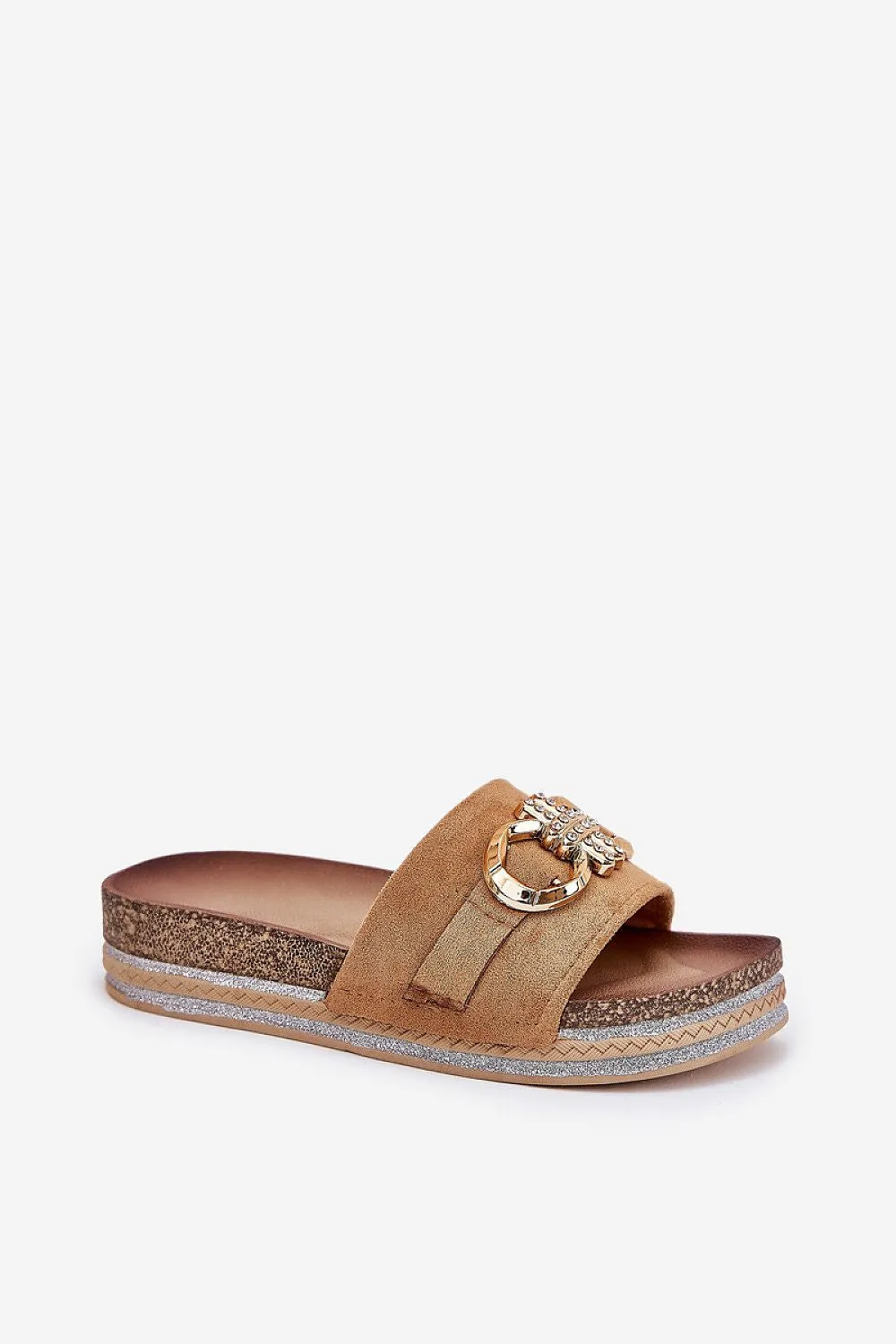 Slippers made of ecological suede