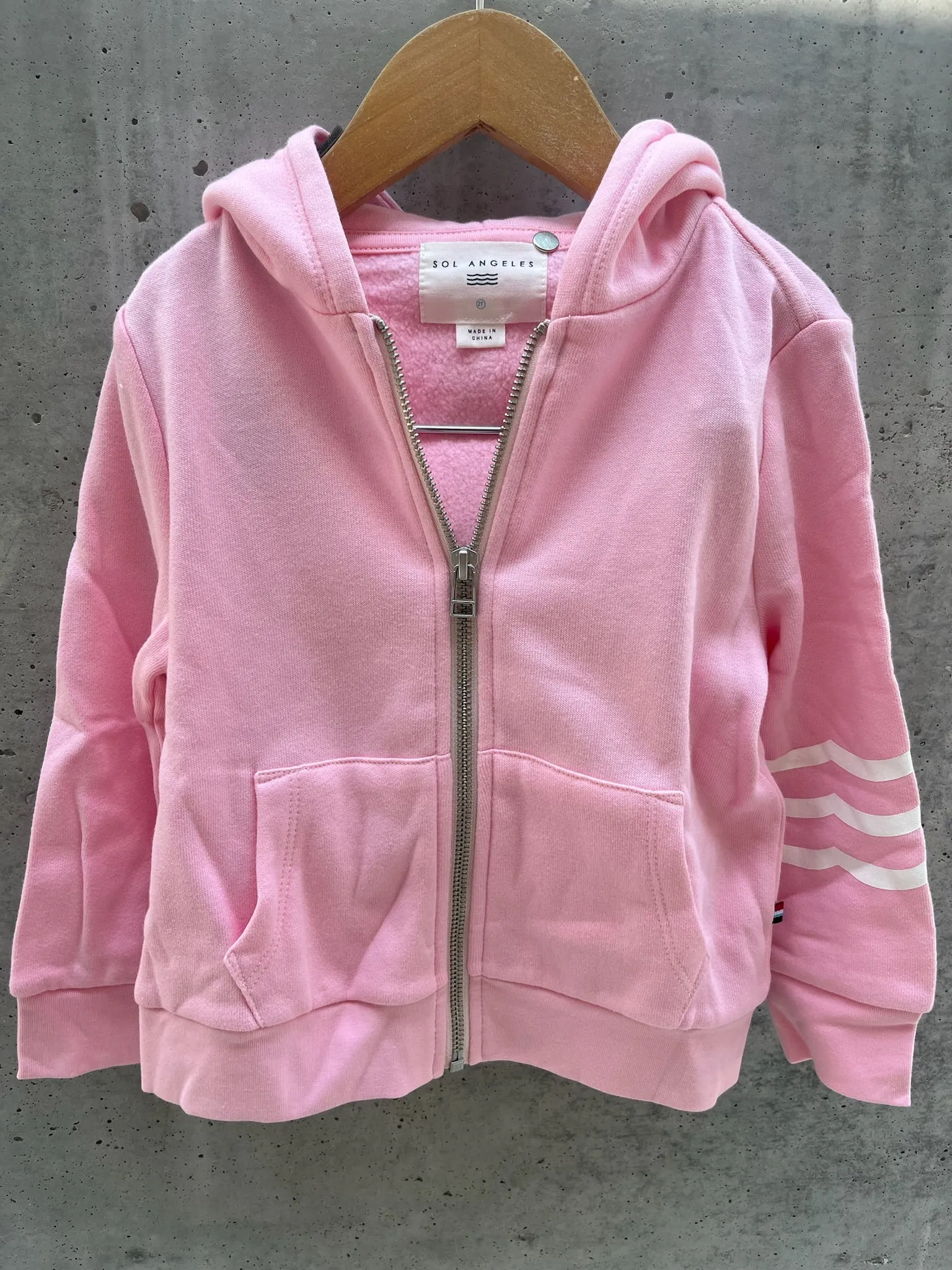 Sol Angeles Kid Wave Hoodie Seashell