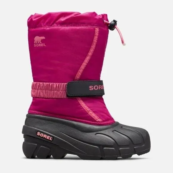 SOREL New $70 Kid's Flurry Waterproof Snow Boot in Tropic Pink Size 6