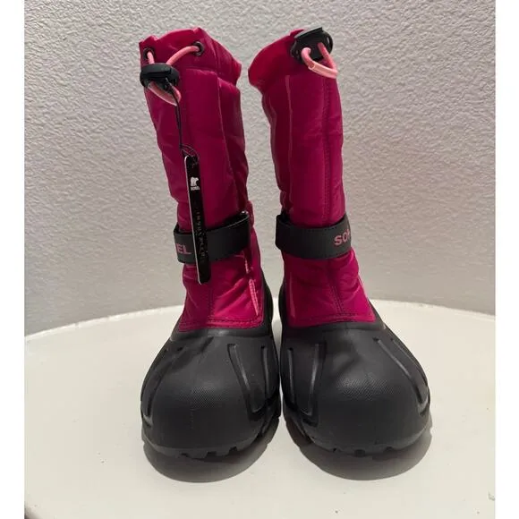 SOREL New $70 Kid's Flurry Waterproof Snow Boot in Tropic Pink Size 6