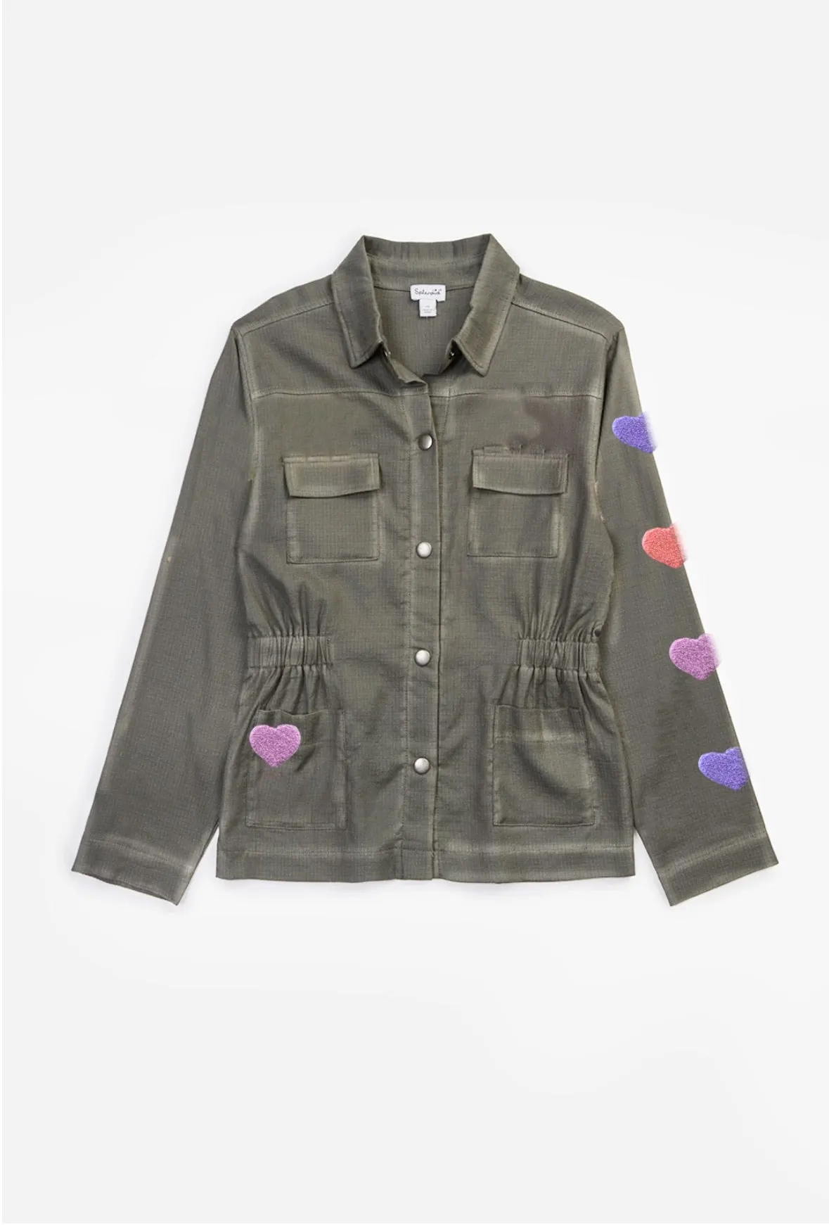 Splendid Girl Hearts Utility Jacket