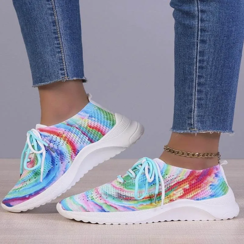 Sports Shoes Graffiti Colorful Women