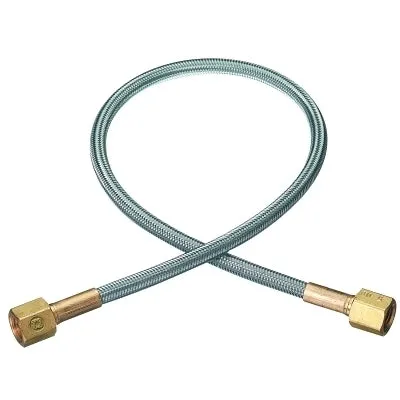 Stainless Steel Flexible Pigtails, Pigtail, 3,000 PSIG, Stainless Steel, 48 in