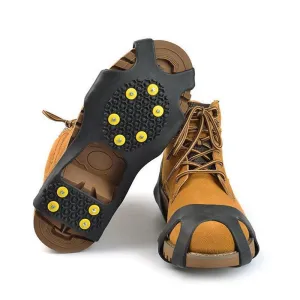 Stud Universal Ice No Slip Snow Shoe Spikes Grips Cleats Crampons Climbing No Slip Shoes Cover