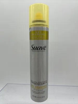 Suave Professionals Refresh & Revive Dry Shampoo Waterless Absorb Oil 4.3oz
