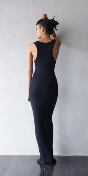 Superfine Cashmere Ribbed Tank Dress