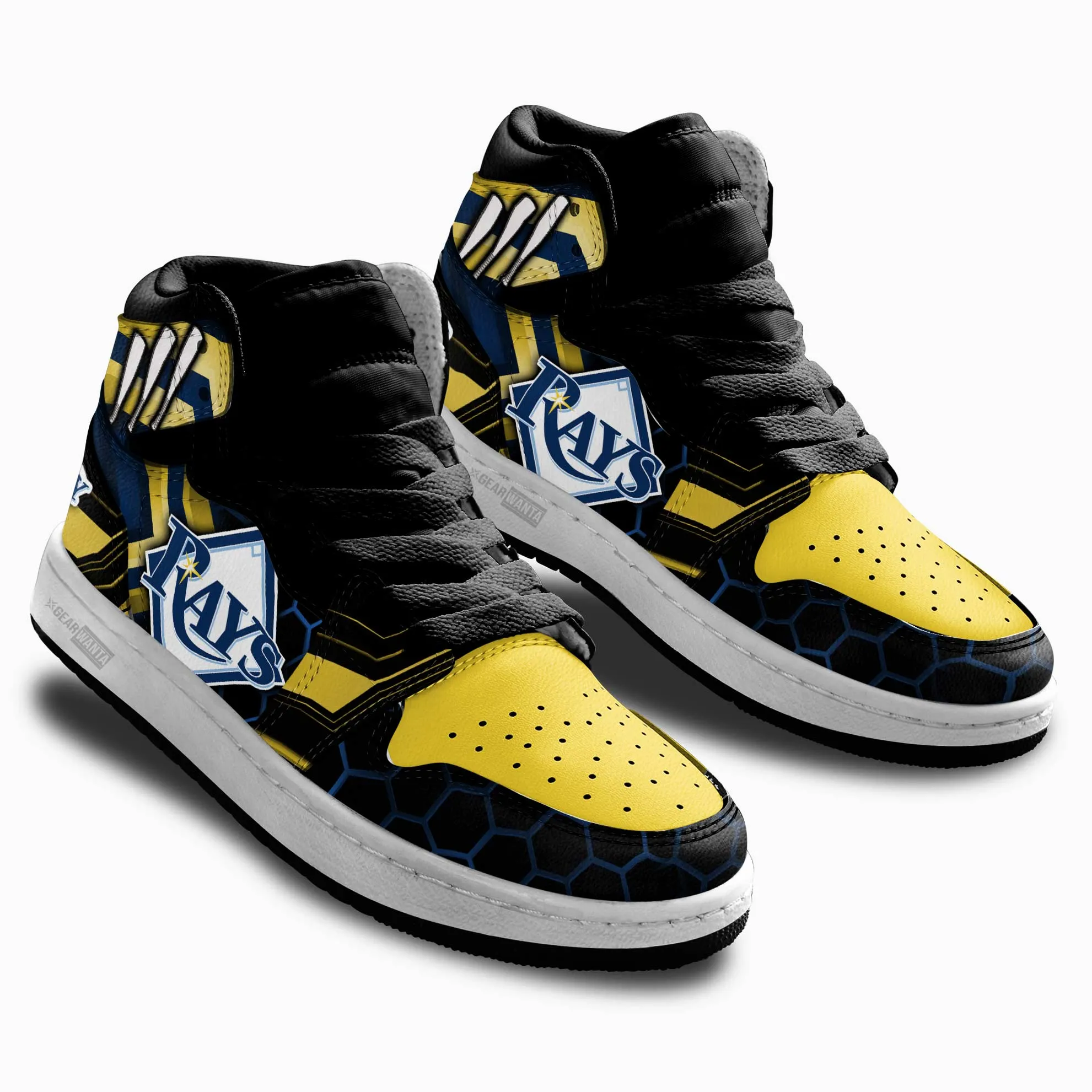 Tampa Bay Rays Kid J1s Sneakers Custom