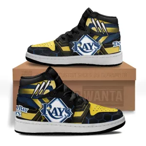 Tampa Bay Rays Kid J1s Sneakers Custom