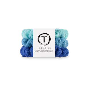 Teleties Large Terry Cloth Scrunchie - Bora Bora