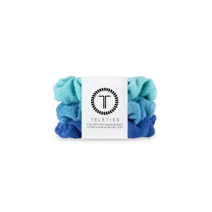 Teleties Small Terry Cloth Scrunchie - Bora Bora